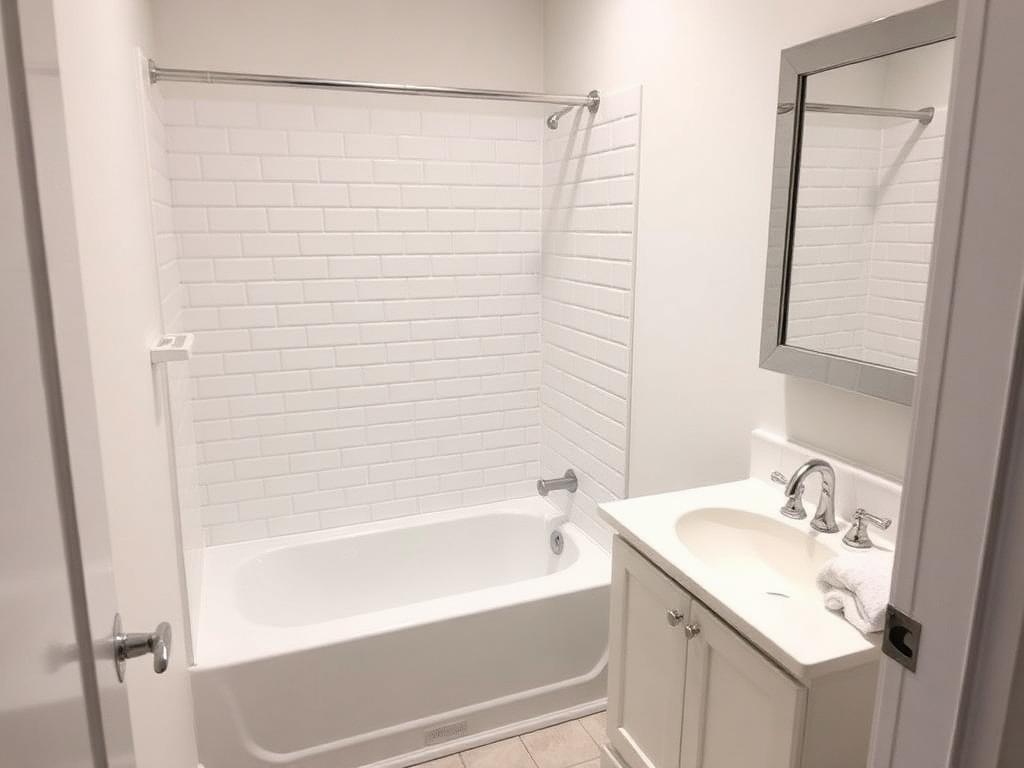 Hall bath after the repair